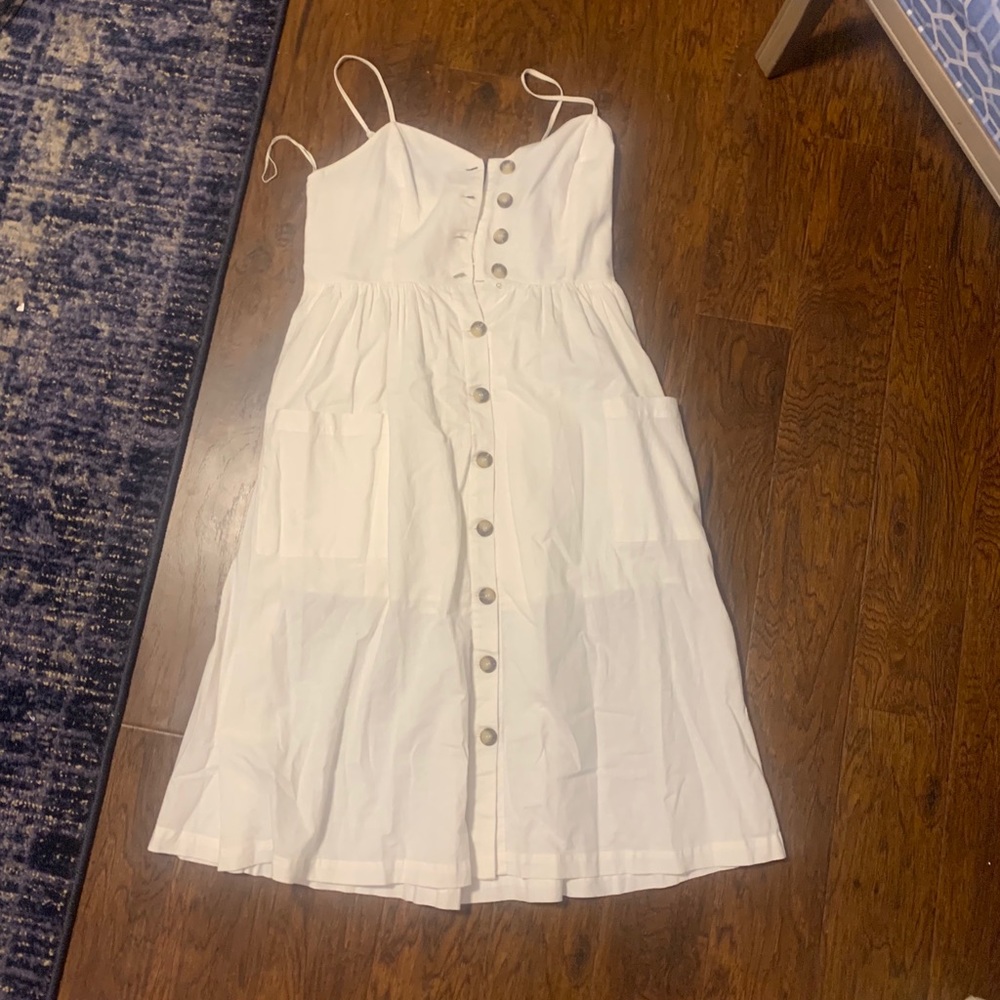 NWT White Midi dress